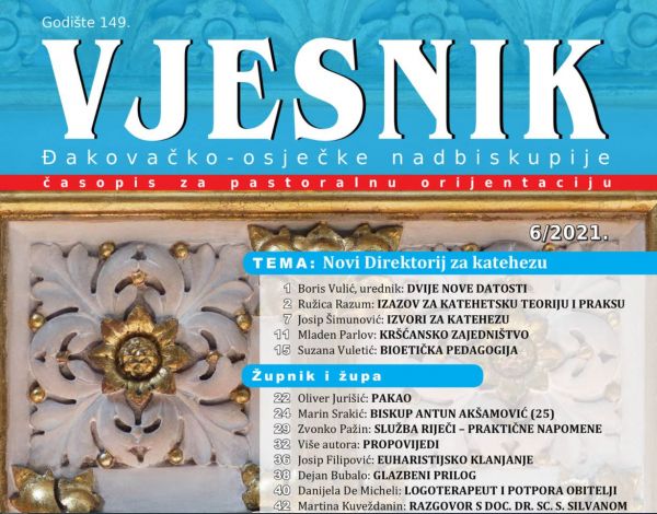 Lipanjski &ldquo;Vjesnik&rdquo; o &bdquo;Novom Direktoriju za katehezu&ldquo;