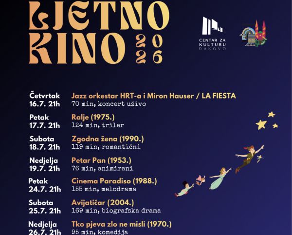 Večeras otvorenje đakovačkog Ljetnog kina u jazz i latino ritmu