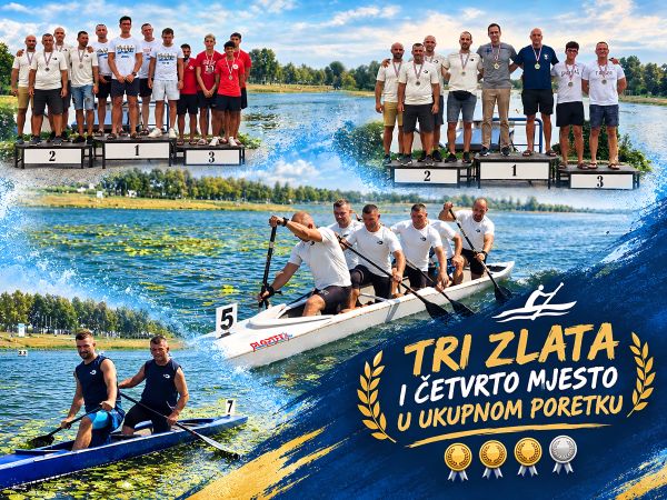 Đakovački veslači na Prvenstvu Hrvatske: tri zlata i četvrto mjesto u ukupnom poretku