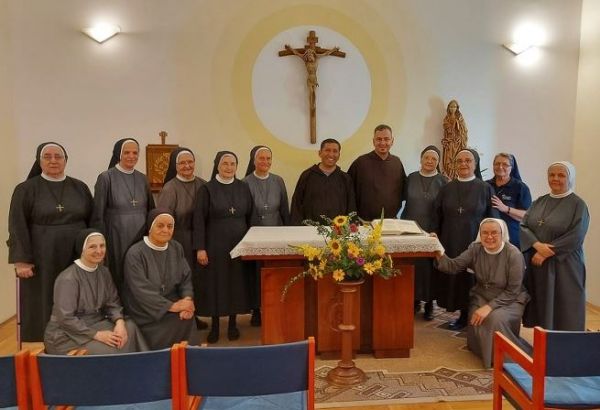 Fra Ivica Vrbić u posjetu Samostanu u Đakovu