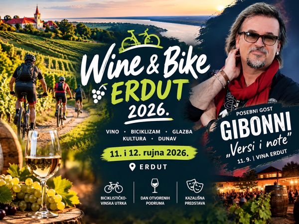 Erdut ovog vikenda postaje sredi&scaron;te vina, biciklizma i glazbe: stiže i Gibonni