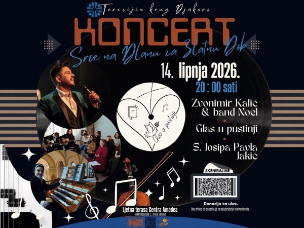 Humanitarni koncert &bdquo;Srce na dlanu za Zlatnu dob&ldquo; u Đakovu