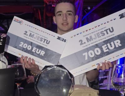 Učenik Ivano Pejić drugi mladi automehatroničar u Hrvatskoj