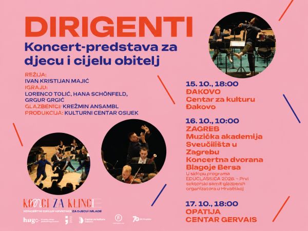 &ldquo;Dirigenti&rdquo; stižu u Đakovo: koncert-predstava koja klasičnu glazbu približava djeci na zabavan način