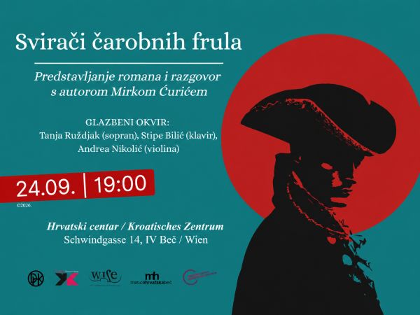 Predstavljanje romana Mirka Ćurića "Svirači čarobnih frula" u Hrvatskom centru u Beču