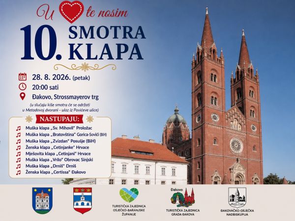 Od Prološca do Posušja i Đakova: Stiže jubilarna 10. Smotra klapa “U srcu te nosim”