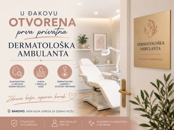 U Đakovu otvorena prva privatna dermatološka ambulanta