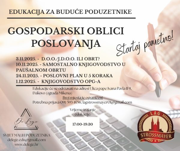 Besplatne edukacije za buduće poduzetnike