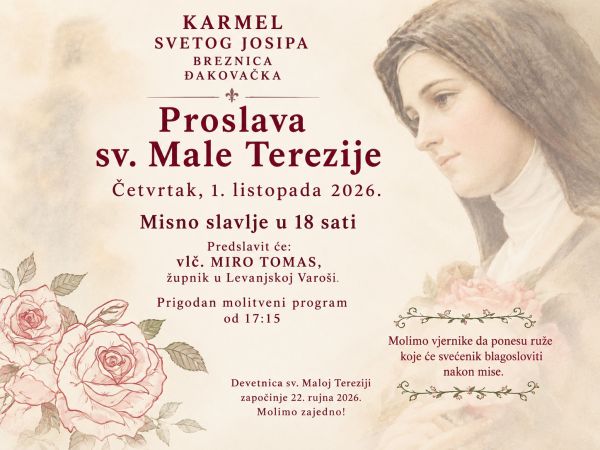 U Karmelu sv. Josipa proslava blagdana sv. Male Terezije