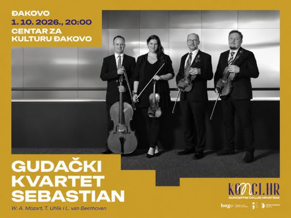 Gudački kvartet Sebastian stiže u Centar za kulturu Đakovo