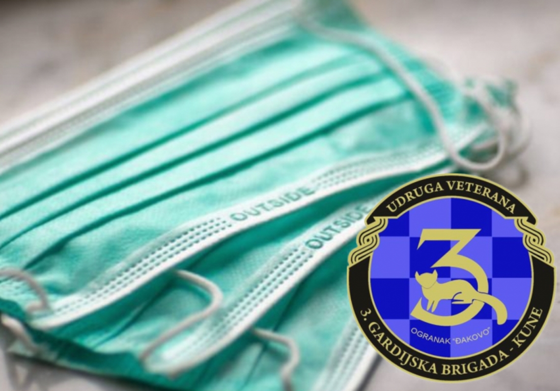Udruga veterana 3. Gardijske brigade "Kune" dijeli 1000 zaštitnih maski
