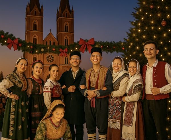 Paljenje druge adventske svijeće uz KUD &quot;Tena&quot; Đakovo