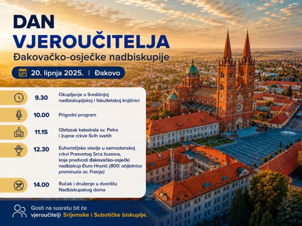 Susret vjeroučitelja iz tri biskupije uz obilazak znamenitosti, misno slavlje i zajedničko druženje