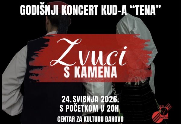 Godi&scaron;nji koncert KUD-a &ldquo;Tena&rdquo; pod nazivom: &ldquo;Zvuci s kamena&rdquo;